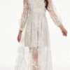 Women's Party Dress Homecoming Dress White Dress Long Dress Maxi Dress White Long Sleeve Floral Lace Spring Fall Winter V Neck Vintage Wedding Guest Fall Dress 2023 S M L XL XXL 1 Women's Party Dress Homecoming Dress White Dress Long Dress Maxi Dress White Long Sleeve Floral Lace Spring Fall Winter V Neck Vintage Wedding Guest Fall Dress 2023 S M L XL XXL -Tesla Style ajcrbs1688378809409