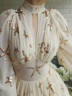 Women's Party Dress Sequin Dress Homecoming Dress Long Dress Maxi Dress Light Yellow Long Sleeve Star Sequins Fall Winter Autumn Stand Collar Modern Fall Dress 2023 S M L XL XXL 10 Women's Party Dress Sequin Dress Homecoming Dress Long Dress Maxi Dress Light Yellow Long Sleeve Star Sequins Fall Winter Autumn Stand Collar Modern Fall Dress 2023 S M L XL XXL -Tesla Style audekj1697451053695