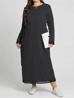 Women's Casual Dress Sweatshirt Dress Winter Dress Long Dress Maxi Dress Ruched Pocket Outdoor Daily Going Out Fashion Streetwear Crew Neck Long Sleeve 2023 Loose Fit Black Wine Purple Color S M L XL 26 Women's Casual Dress Sweatshirt Dress Winter Dress Long Dress Maxi Dress Ruched Pocket Outdoor Daily Going Out Fashion Streetwear Crew Neck Long Sleeve 2023 Loose Fit Black Wine Purple Color S M L XL -Tesla Style awclvv1693813473330