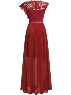 Women's Party Dress Lace Dress Homecoming Dress Long Dress Maxi Dress Pink Red Blue Short Sleeve Pure Color Lace Summer Spring Crew Neck Fashion Birthday Evening Party Wedding Guest Slim 2023 S M L XL 22 Women's Party Dress Lace Dress Homecoming Dress Long Dress Maxi Dress Pink Red Blue Short Sleeve Pure Color Lace Summer Spring Crew Neck Fashion Birthday Evening Party Wedding Guest Slim 2023 S M L XL -Tesla Style axulnj1682564741743