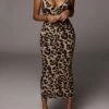 Women's Sheath Dress Midi Dress Leopard Sleeveless Leopard Print Summer Spring Sexy Party Skinny 2022 S M L -Tesla Style banecn1626165929000