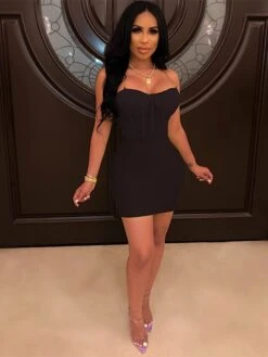 Women's Party Dress Strap Dress Green Dress Mini Dress Black Yellow Fuchsia Sleeveless Pure Color Mesh Summer Spring Square Neck Hot Party Spring Dress Slim 2022 S M L XL 7 Women's Party Dress Strap Dress Green Dress Mini Dress Black Yellow Fuchsia Sleeveless Pure Color Mesh Summer Spring Square Neck Hot Party Spring Dress Slim 2022 S M L XL -Tesla Style bbkuvo1597137559678