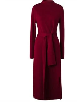 Women‘s Sweater Dress Winter Dress Midi Dress Green Camel Red Long Sleeve Pure Color Lace Up Split Winter Fall Turtleneck Casual One-Size 27 Women‘s Sweater Dress Winter Dress Midi Dress Green Camel Red Long Sleeve Pure Color Lace Up Split Winter Fall Turtleneck Casual One-Size -Tesla Style bfqboy1635479179964
