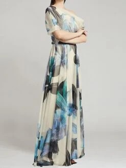 Women's Party Dress Wedding Guest Dress Swing Dress Long Dress Maxi Dress Blue Half Sleeve Floral Patchwork Summer Spring Fall Crew Neck Fashion Birthday Vacation Fall Dress Loose Fit 2023 S M L XL 9 Women's Party Dress Wedding Guest Dress Swing Dress Long Dress Maxi Dress Blue Half Sleeve Floral Patchwork Summer Spring Fall Crew Neck Fashion Birthday Vacation Fall Dress Loose Fit 2023 S M L XL -Tesla Style bggksg1694687168426