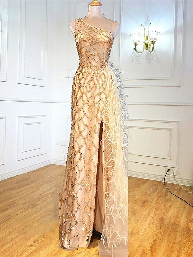 Women‘s Prom Dress Party Dress Sequin Dress Long Dress Maxi Dress Black Pink Red Sleeveless Pure Color Sparkly Glitter Sequins Spring Fall Winter One Shoulder Fashion Wedding Guest Birthday 7 Women‘s Prom Dress Party Dress Sequin Dress Long Dress Maxi Dress Black Pink Red Sleeveless Pure Color Sparkly Glitter Sequins Spring Fall Winter One Shoulder Fashion Wedding Guest Birthday - Image 5