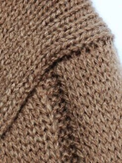 Women's Sweater Dress Jumper Dress Casual Dress Midi Dress Warm Pure Color Outdoor Casual Daily Going Out Turtleneck Long Sleeve 2023 Loose Fit Camel S M L -Tesla Style bjjbzk1695194458830