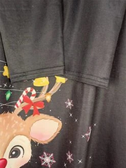 Women's Casual Dress Christmas Dress Sweatshirt Dress Snowflake Ugly Christmas Print Crew Neck Mini Dress Active Fashion Outdoor Christmas Long Sleeve Loose Fit Black Brown Khaki Fall Winter S M L XL -Tesla Style bkgmxy1695888567589