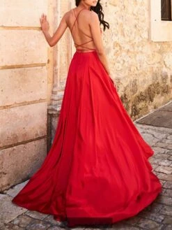 Women‘s Prom Party Dress Homecoming Dress Satin Maxi Long Dress Green Red Sleeveless Pure Color Split Spring Summer Spaghetti Strap Party Stylish Elegant Party 2023 S M L XL 20 Women‘s Prom Party Dress Homecoming Dress Satin Maxi Long Dress Green Red Sleeveless Pure Color Split Spring Summer Spaghetti Strap Party Stylish Elegant Party 2023 S M L XL -Tesla Style burzie1642589873179