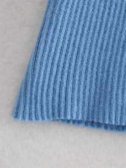 Women's Sweater Dress Winter Dress Jumper Dress Midi Dress Split Outdoor Street Daily Fashion Streetwear Stand Collar Long Sleeve 2023 Loose Fit Black Blue Brown Color S M Size -Tesla Style bzbavx1694594620259