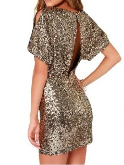Women's Party Dress Sequin Dress Homecoming Dress Mini Dress Silver Black Gold Short Sleeve Pure Color Sequins Summer Spring Crew Neck Fashion Party Summer Dress Spring Dress 2022 S M L XL XXL 9 Women's Party Dress Sequin Dress Homecoming Dress Mini Dress Silver Black Gold Short Sleeve Pure Color Sequins Summer Spring Crew Neck Fashion Party Summer Dress Spring Dress 2022 S M L XL XXL -Tesla Style canzup1640341390150