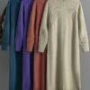Women's Sweater Dress Jumper Dress Winter Dress Midi Dress Fashion Plain Outdoor Holiday Vacation Going Out Crew Neck Long Sleeve 2023 Loose Fit Black Blue Purple One Size -Tesla Style cdfqny1697711381012