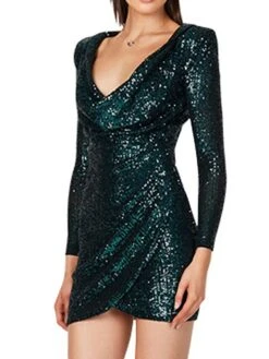 Women's Party Dress Sequin Dress Bodycon Mini Dress Black White Champagne Long Sleeve Pure Color Sequins Fall Winter V Neck Fashion Party Winter Dress Fall Dress 2023 S M L XL 16 Women's Party Dress Sequin Dress Bodycon Mini Dress Black White Champagne Long Sleeve Pure Color Sequins Fall Winter V Neck Fashion Party Winter Dress Fall Dress 2023 S M L XL -Tesla Style ciomfa1660198037883