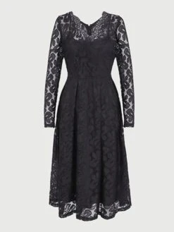 Women‘s Party Dress Wedding Guest Dress Lace Dress Dress Knee Length Dress Black Wine Navy Blue Long Sleeve Pure Color Lace Winter Fall Spring V Neck Elegant Winter Dress Office 2023 S M L XL XXL 3XL 14 Women‘s Party Dress Wedding Guest Dress Lace Dress Dress Knee Length Dress Black Wine Navy Blue Long Sleeve Pure Color Lace Winter Fall Spring V Neck Elegant Winter Dress Office 2023 S M L XL XXL 3XL -Tesla Style ckjjzh1635935848826