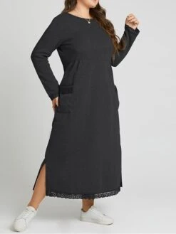 Women's Casual Dress Sweatshirt Dress Winter Dress Long Dress Maxi Dress Ruched Pocket Outdoor Daily Going Out Fashion Streetwear Crew Neck Long Sleeve 2023 Loose Fit Black Wine Purple Color S M L XL 27 Women's Casual Dress Sweatshirt Dress Winter Dress Long Dress Maxi Dress Ruched Pocket Outdoor Daily Going Out Fashion Streetwear Crew Neck Long Sleeve 2023 Loose Fit Black Wine Purple Color S M L XL -Tesla Style cohofj1693813473719