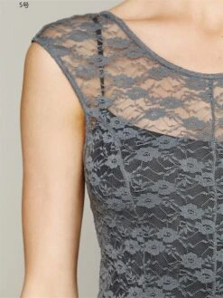 Women's Long Dress Maxi Dress Party Dress Lace Dress Black Dress Solid Color Fashion Modern Wedding Guest Graduation Going Out Lace Layered Short Sleeve Crew Neck Dress Regular Fit Black White Fuchsia -Tesla Style cutuha1678781991637