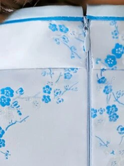 Women‘s Wedding Guest Dress Party Dress Bodycon Sheath Dress Cheongsam Dress Mini Dress Black Pink Red Short Sleeve Floral Split Spring Summer Stand Collar Elegant Weekend Spring Dress 2023 -Tesla Style cyovhz1641293136127