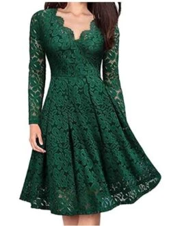 Women‘s Party Dress Wedding Guest Dress Lace Dress Dress Knee Length Dress Black Wine Navy Blue Long Sleeve Pure Color Lace Winter Fall Spring V Neck Elegant Winter Dress Office 2023 S M L XL XXL 3XL 23 Women‘s Party Dress Wedding Guest Dress Lace Dress Dress Knee Length Dress Black Wine Navy Blue Long Sleeve Pure Color Lace Winter Fall Spring V Neck Elegant Winter Dress Office 2023 S M L XL XXL 3XL -Tesla Style czftsd1672310233485