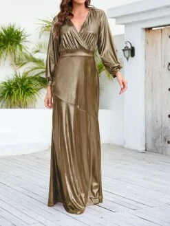 Women's Prom Dress Party Dress Wedding Guest Dress Long Dress Maxi Dress Silver Black Red Long Sleeve Pure Color Ruched Spring Fall Winter V Neck Fashion Winter Dress Wedding Guest Evening Party 2023 9 Women's Prom Dress Party Dress Wedding Guest Dress Long Dress Maxi Dress Silver Black Red Long Sleeve Pure Color Ruched Spring Fall Winter V Neck Fashion Winter Dress Wedding Guest Evening Party 2023 -Tesla Style dawbcn1695028816503