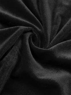 Women‘s Prom Dress Party Dress Velvet Dress Black Dress Midi Dress Wine Green Long Sleeve Pure Color Ruched Spring Fall Winter V Neck Fashion Winter Dress Evening Party Wedding Guest 2023 -Tesla Style dcugpi1692167788819