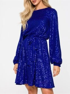 Women‘s Party Dress Sequin Dress Homecoming Dress Cocktail Dress Midi Dress Black Champagne Pink Long Sleeve Pure Color Sparkly Glitter Lace Up Fall Winter Autumn Crew Neck Wedding Guest 17 Women‘s Party Dress Sequin Dress Homecoming Dress Cocktail Dress Midi Dress Black Champagne Pink Long Sleeve Pure Color Sparkly Glitter Lace Up Fall Winter Autumn Crew Neck Wedding Guest -Tesla Style dmeyec1694505059671