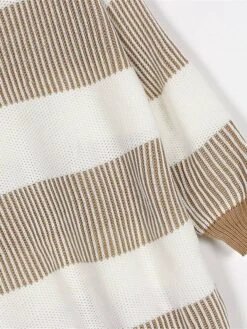 Women's Sweater Dress Winter Dress Jumper Dress Mini Dress Patchwork Outdoor Street Daily Fashion Streetwear Crew Neck Long Sleeve 2023 Loose Fit Wine Khaki Dark Blue Color S M L Size -Tesla Style dmpjck1692095287078