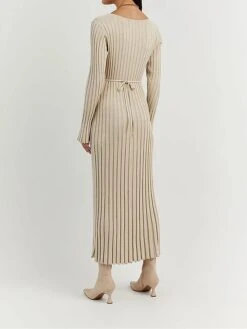 Women's Sweater Dress Winter Dress Jumper Dress Long Dress Maxi Dress Active Pure Color Outdoor Casual Holiday Vacation V Neck Long Sleeve 2023 Regular Fit Black White Apricot S M L XL XXL 3XL -Tesla Style dtbboa1696991845576