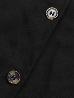 Women's Work Dress Casual Dress Black Dress Fashion Office Daily Workfashion Midi Dress Lace Up Button Shirt Collar Long Sleeve Plain Loose Fit Black Fall Winter S M L XL -Tesla Style duroiq1695105094297