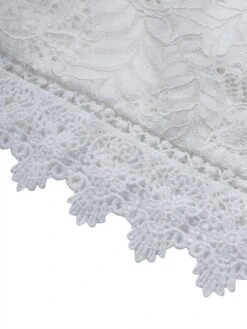 Women's Party Dress Lace Dress Swing Dress Long Dress Maxi Dress White Sleeveless Pure Color Split Winter Fall Spring Off Shoulder Fashion Wedding Party Winter Dress Slim 2023 S M L XL XXL 3XL -Tesla Style dwwsnu1681719251172