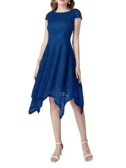 Women's Party Dress Lace Dress Cocktail Dress Midi Dress Black Pink Wine Short Sleeve Pure Color Lace Spring Fall Winter V Neck Fashion Winter Dress Wedding Guest Vacation 2023 S M L XL XXL