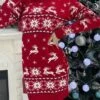 Women‘s Christmas Sweater Dress Jumper Dress Winter Dress Warm Geometric Print Deer Outdoor Christmas Casual Daily Crew Neck Long Sleeve 2023 Loose Fit Red S M L XL -Tesla Style eaihuz1694151367137