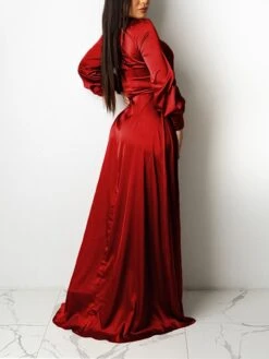 Women‘s Wedding Guest Dress Party Dress Satin Dress Sheath Dress Swing Dress Long Dress Maxi Dress Black Yellow Pink Long Sleeve Pure Color Lace Up Winter Fall Spring V Neck Mature Winter Dress 2023 30 Women‘s Wedding Guest Dress Party Dress Satin Dress Sheath Dress Swing Dress Long Dress Maxi Dress Black Yellow Pink Long Sleeve Pure Color Lace Up Winter Fall Spring V Neck Mature Winter Dress 2023 -Tesla Style ebipdo1643182440206