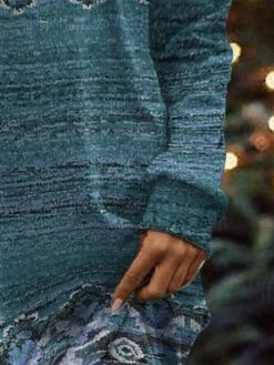 Women's Casual Dress Sweatshirt Dress Mini Dress Warm Fashion Outdoor Vacation Going Out Crew Neck Print Graphic Regular Fit Green S M L XL XXL -Tesla Style ecqkqo1696941279484