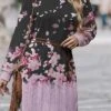 Women's Sweater Dress Jumper Dress Casual Dress Mini Dress Warm Floral Ombre Outdoor Daily Vacation Going Out Turtleneck Long Sleeve 2023 Loose Fit Pink Blue Purple S M L XL XXL 3XL