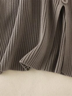 Women's Sweater Dress Jumper Dress Winter Dress Mini Dress Warm Plain Outdoor Daily Vacation Going Out Turtleneck Long Sleeve Button 2023 Slim Black Brown Khaki One Size -Tesla Style ekddfw1697767802398