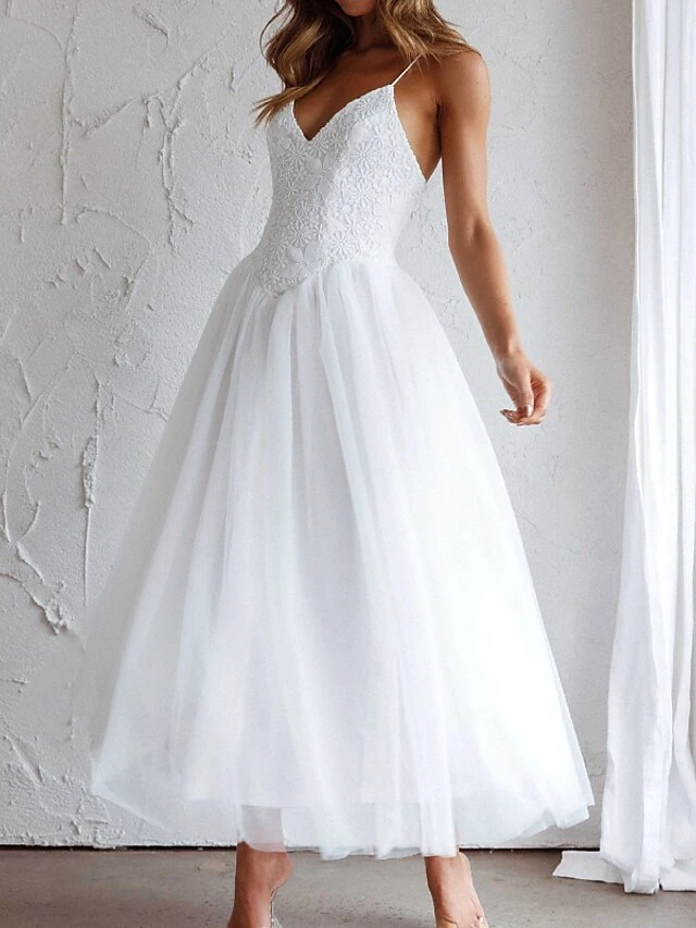 Women's Party Dress Lace Dress Vintage Dress Midi Dress White Pink Sleeveless Floral Lace Summer Spring Autumn V Neck Vintage Birthday Vacation 2023 S M L XL XXL 5 Women's Party Dress Lace Dress Vintage Dress Midi Dress White Pink Sleeveless Floral Lace Summer Spring Autumn V Neck Vintage Birthday Vacation 2023 S M L XL XXL - Image 3