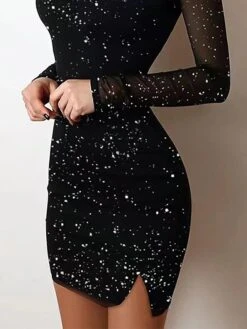 Women‘s Party Dress Wedding Guest Dress Holiday Dress Mini Dress Black Long Sleeve Pure Color Winter Fall Spring Turtleneck Fashion Party Winter Dress Birthday 2023 S M L XL 13 Women‘s Party Dress Wedding Guest Dress Holiday Dress Mini Dress Black Long Sleeve Pure Color Winter Fall Spring Turtleneck Fashion Party Winter Dress Birthday 2023 S M L XL -Tesla Style eozxqe1672379317031