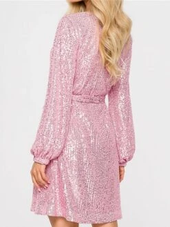 Women‘s Party Dress Sequin Dress Homecoming Dress Cocktail Dress Midi Dress Black Champagne Pink Long Sleeve Pure Color Sparkly Glitter Lace Up Fall Winter Autumn Crew Neck Wedding Guest 20 Women‘s Party Dress Sequin Dress Homecoming Dress Cocktail Dress Midi Dress Black Champagne Pink Long Sleeve Pure Color Sparkly Glitter Lace Up Fall Winter Autumn Crew Neck Wedding Guest -Tesla Style eyascy1694505060927