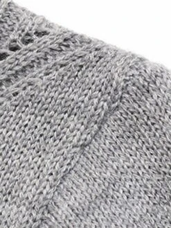 Women's Sweater Dress Jumper Dress Winter Dress Mini Dress Warm Plain Outdoor Daily Vacation Going Out Turtleneck Long Sleeve 2023 Loose Fit Gray S M L -Tesla Style favado1697711028790