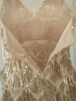 Women‘s Party Dress Fringe Dress Sequin Dress Homecoming Dress Mini Dress Black Champagne Gold Sleeveless Pure Color Sparkly Glitter Sequins Summer Spring Fall Spaghetti Strap Fashion Vacation -Tesla Style fcased1692770527416