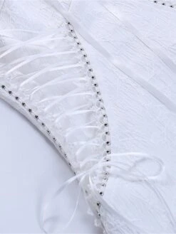 Women's Party Dress Cocktail Dress Bodycon Mini Dress White Sleeveless Pure Color Lace Up Spring Fall Winter Spaghetti Strap Fashion Halloween Birthday Wedding Guest 2023 S M L -Tesla Style fczeex1693886987931