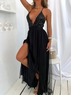 Women's Sequin Dress Slip Dress Long Dress Maxi Dress Black Champagne Pink Sleeveless Pure Color Sequins Summer Spring Spaghetti Strap Party Wedding Guest Evening Party Slim 2023 S M L XL 27 Women's Sequin Dress Slip Dress Long Dress Maxi Dress Black Champagne Pink Sleeveless Pure Color Sequins Summer Spring Spaghetti Strap Party Wedding Guest Evening Party Slim 2023 S M L XL -Tesla Style fggthn1673854323926