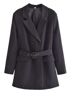 Women's Work Dress Blazer Dress Semi Formal Dress Fashion Office Daily Workfashion Mini Dress Button Pocket Shirt Collar Long Sleeve Plain Loose Fit Black Green Fall S M L 16 Women's Work Dress Blazer Dress Semi Formal Dress Fashion Office Daily Workfashion Mini Dress Button Pocket Shirt Collar Long Sleeve Plain Loose Fit Black Green Fall S M L -Tesla Style fgwxii1695030984935