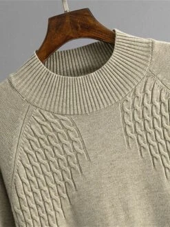 Women's Sweater Dress Jumper Dress Winter Dress Midi Dress Fashion Plain Outdoor Holiday Vacation Going Out Crew Neck Long Sleeve 2023 Loose Fit Black Blue Purple One Size -Tesla Style fiacak1697711383672