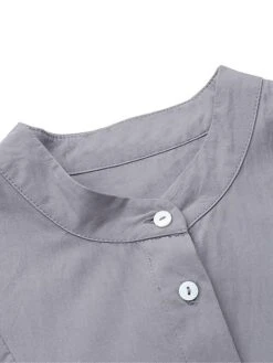 Women's Work Dress Swing Dress Semi Formal Dress Fashion Long Dress Maxi Dress Ruched Button Crew Neck Long Sleeve Plain Loose Fit Wine Blue Green Fall Winter S M L XL XXL 20 Women's Work Dress Swing Dress Semi Formal Dress Fashion Long Dress Maxi Dress Ruched Button Crew Neck Long Sleeve Plain Loose Fit Wine Blue Green Fall Winter S M L XL XXL -Tesla Style fidret1693300599982