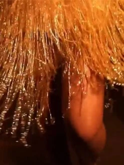 Women's Party Dress Fringe Dress Tassel Dress Knee Length Dress Gold Sleeveless Pure Color Tassel Fringe Summer Spring Deep V Fashion Loose Fit 2023 S M L XL XXL -Tesla Style fmlbeu1646303084210