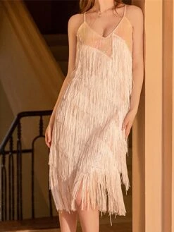 Women‘s Retro 1920s Fringe Dress Black Dress Midi Dress Party Cocktail Party Sequins Tassel Fringe Plain Spaghetti Strap Sleeveless Regular Fit Summer Spring 2023 Red XS S M L 22 Women‘s Retro 1920s Fringe Dress Black Dress Midi Dress Party Cocktail Party Sequins Tassel Fringe Plain Spaghetti Strap Sleeveless Regular Fit Summer Spring 2023 Red XS S M L -Tesla Style froggy1677150194874