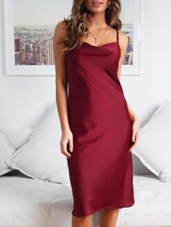Women's Party Dress Satin Dress Emerald Green Dress Midi Dress Black Wine Gold Sleeveless Pure Color Backless Summer Spring Spaghetti Strap Stylish 2023 S M L XL 24 Women's Party Dress Satin Dress Emerald Green Dress Midi Dress Black Wine Gold Sleeveless Pure Color Backless Summer Spring Spaghetti Strap Stylish 2023 S M L XL -Tesla Style fzaabe1649668982561