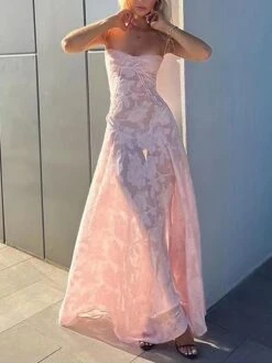 Women's Prom Dress Party Dress Corset Dress Long Dress Maxi Dress Pink Sleeveless Pure Color Lace Spring Fall Winter Spaghetti Strap Fashion Winter Dress Evening Party Wedding Guest 2023 S M L XL 13 Women's Prom Dress Party Dress Corset Dress Long Dress Maxi Dress Pink Sleeveless Pure Color Lace Spring Fall Winter Spaghetti Strap Fashion Winter Dress Evening Party Wedding Guest 2023 S M L XL -Tesla Style fzroby1692169041001
