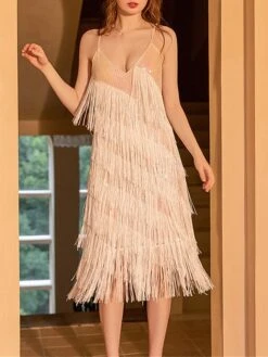 Women‘s Retro 1920s Fringe Dress Black Dress Midi Dress Party Cocktail Party Sequins Tassel Fringe Plain Spaghetti Strap Sleeveless Regular Fit Summer Spring 2023 Red XS S M L 20 Women‘s Retro 1920s Fringe Dress Black Dress Midi Dress Party Cocktail Party Sequins Tassel Fringe Plain Spaghetti Strap Sleeveless Regular Fit Summer Spring 2023 Red XS S M L -Tesla Style gahwti1677150192542