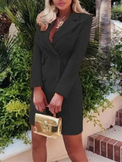 Women‘s Work Dress Blazer Dress And Jacket Set Party Dress Mini Dress Black Dark Green Purple Long Sleeve Pure Color Button Fall Winter Autumn Shirt Collar Stylish Winter Dress Fall Dress 2023 19 Women‘s Work Dress Blazer Dress And Jacket Set Party Dress Mini Dress Black Dark Green Purple Long Sleeve Pure Color Button Fall Winter Autumn Shirt Collar Stylish Winter Dress Fall Dress 2023 -Tesla Style gaievj1656499292923